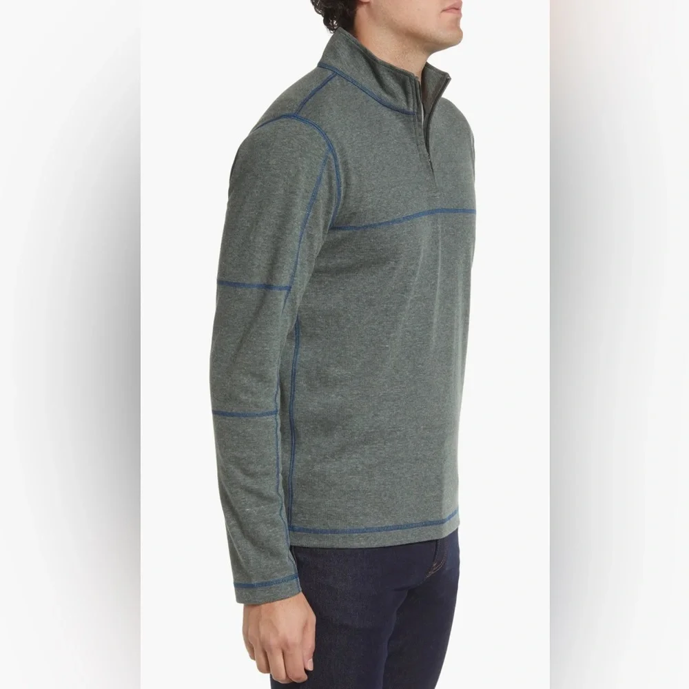 vintage 1946 Men's Heathered Stretch Rib Knit. Men’s Large